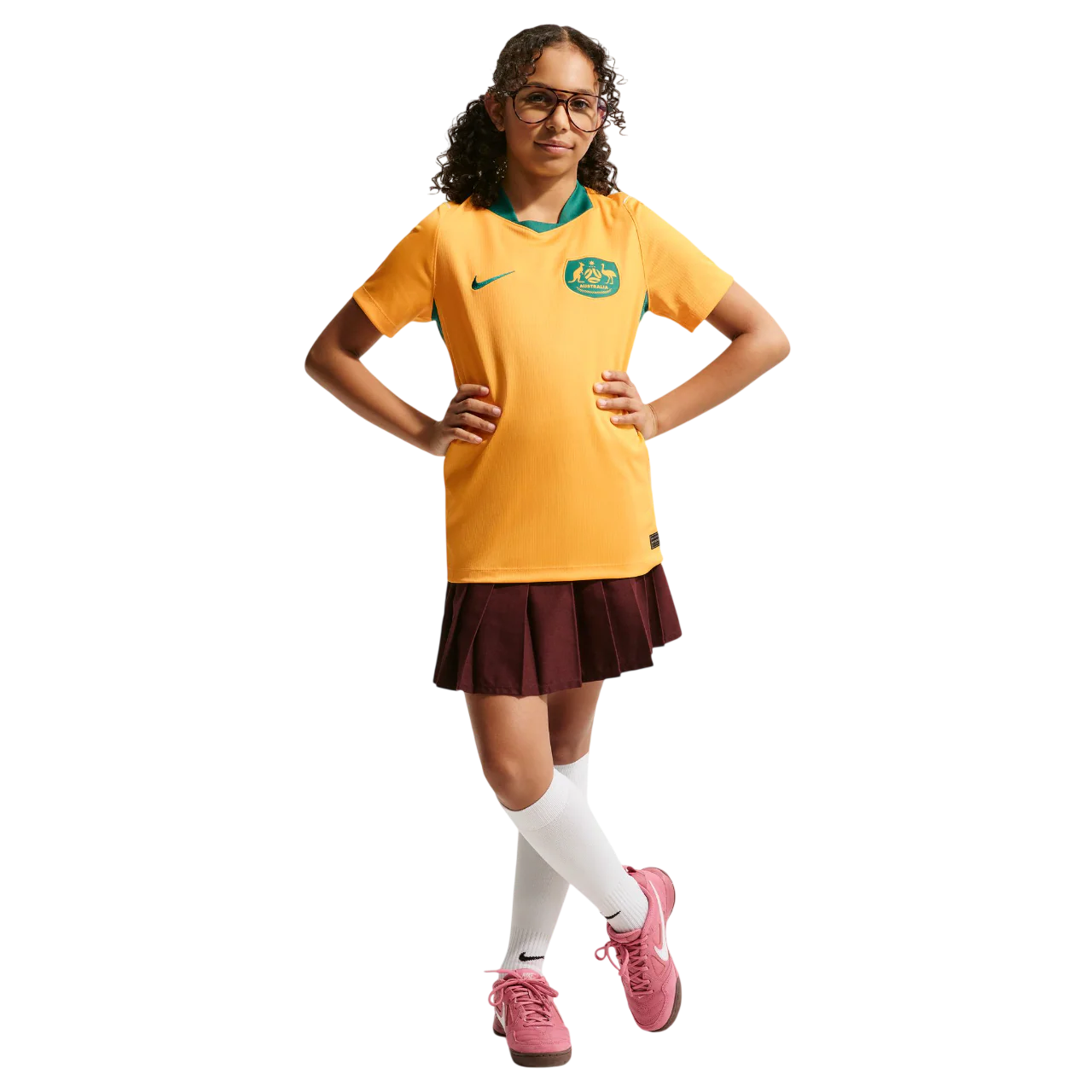 Australia 26/27 Youth Home Jersey (IB5083-704) - Image 4