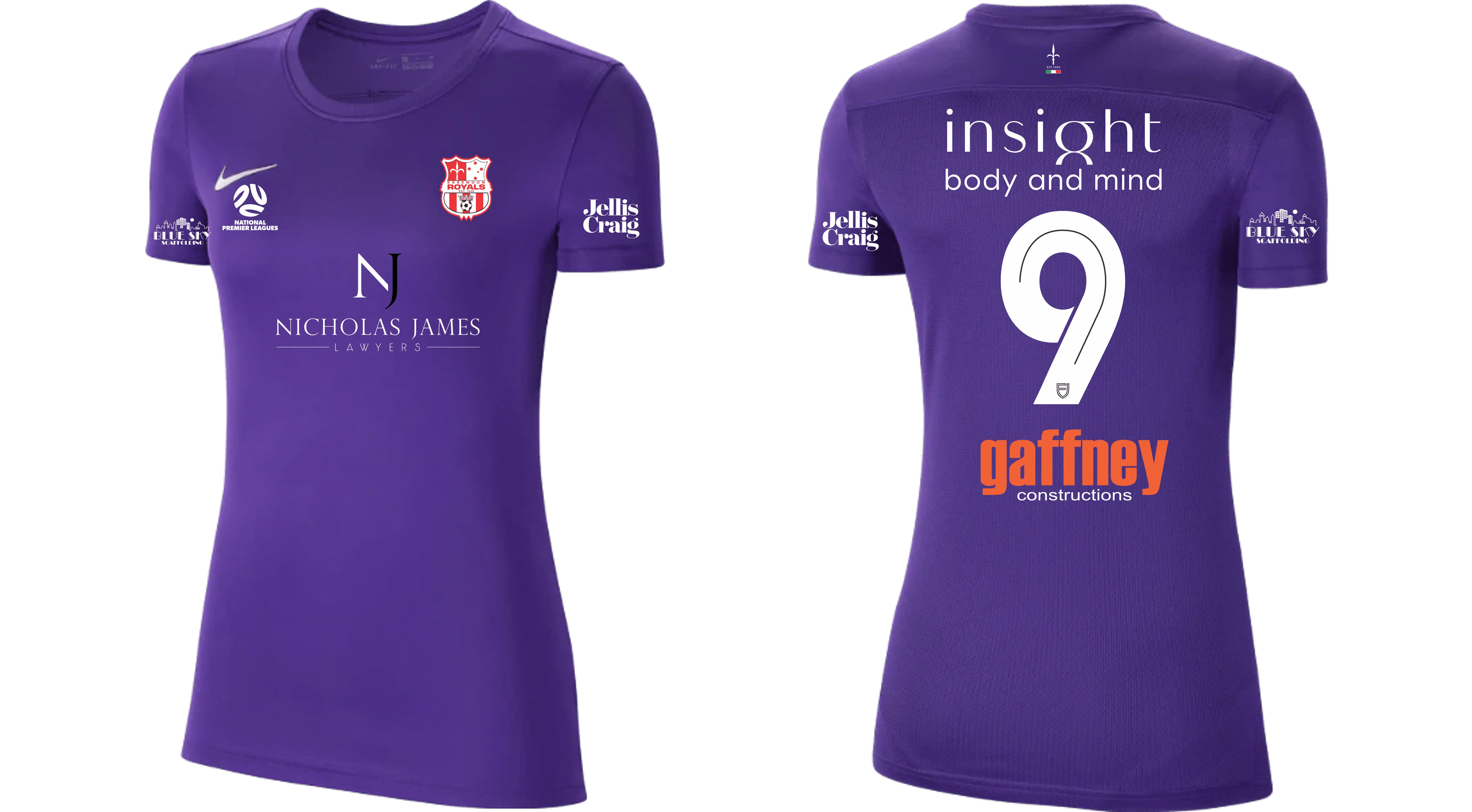 ESSENDON ROYALS  Youth Park 7 Jersey  - Women's NPL GK Home Kit (BV6741-547)