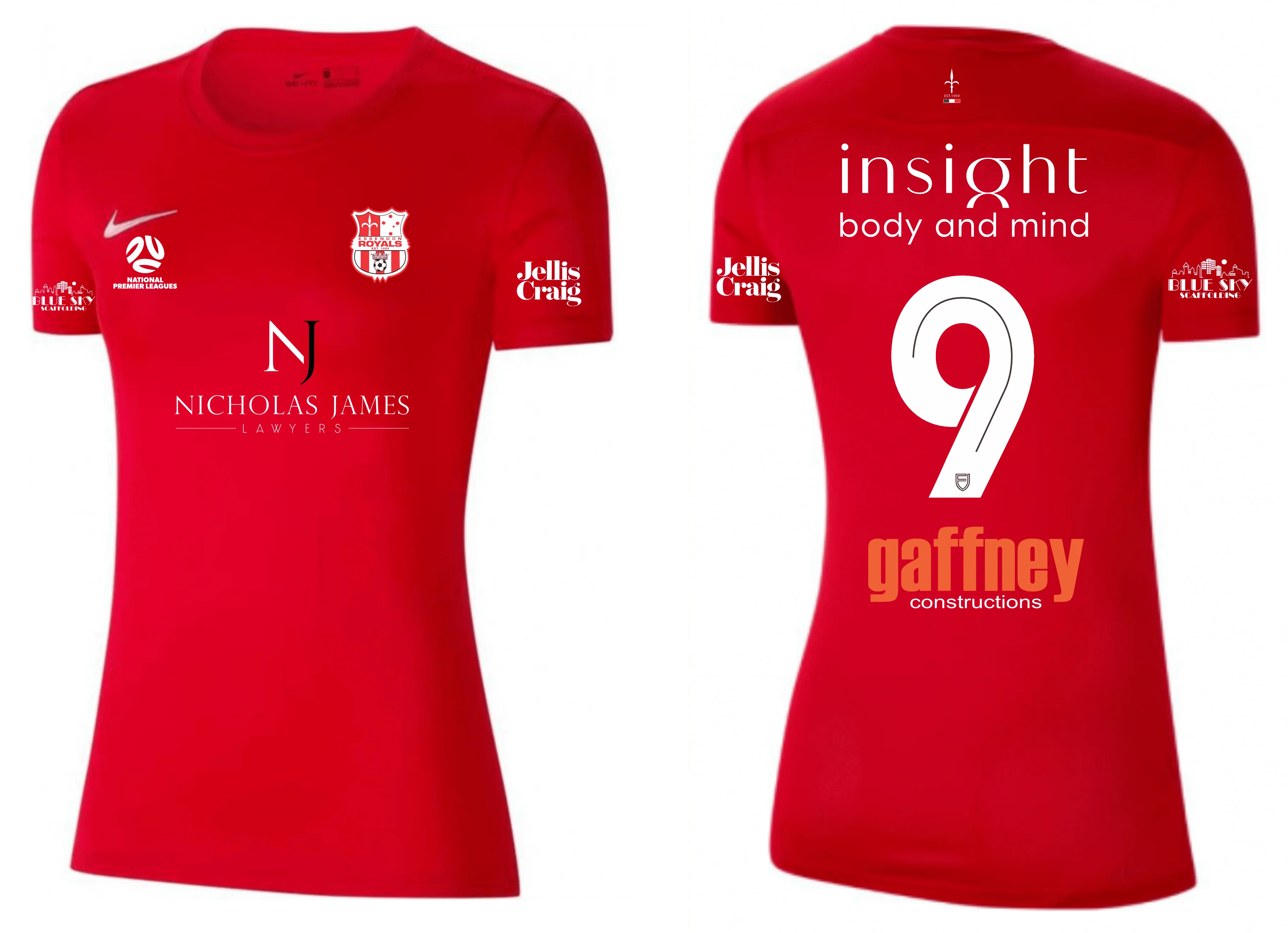 ESSENDON ROYALS Youth Park 7 Jersey - Women's NPL Home Kit (BV6741-657)