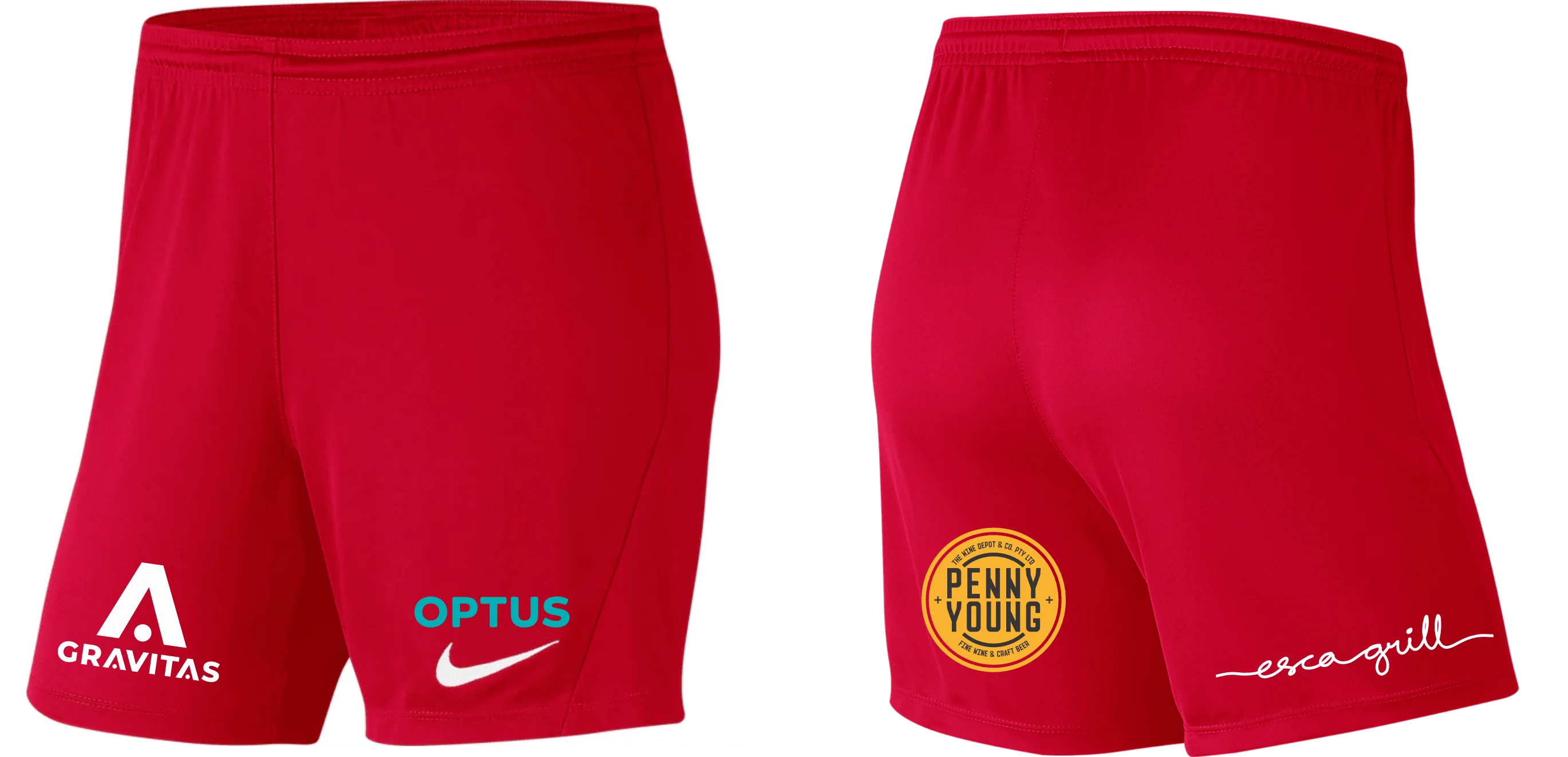 ESSENDON ROYALS Youth Park 3 Shorts - Girls Community Home/Away Kit (BV6865-657)