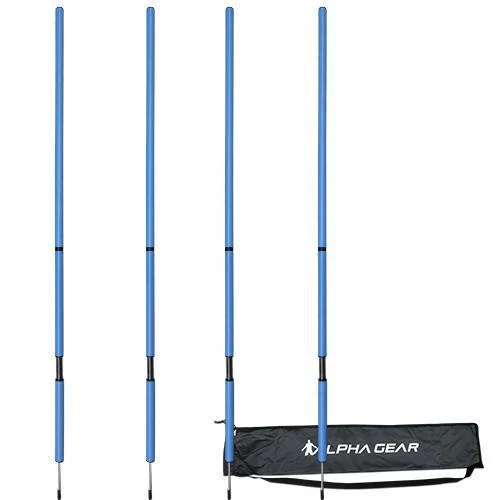 4 Pack Agility Pole in Carry Bag with Elevated Spring - Image 4