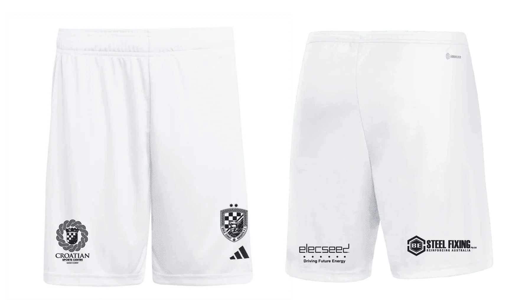 GOLD COAST KNIGHTS MANDATORY Home Mens Shorts White Entrada 26 Shorts