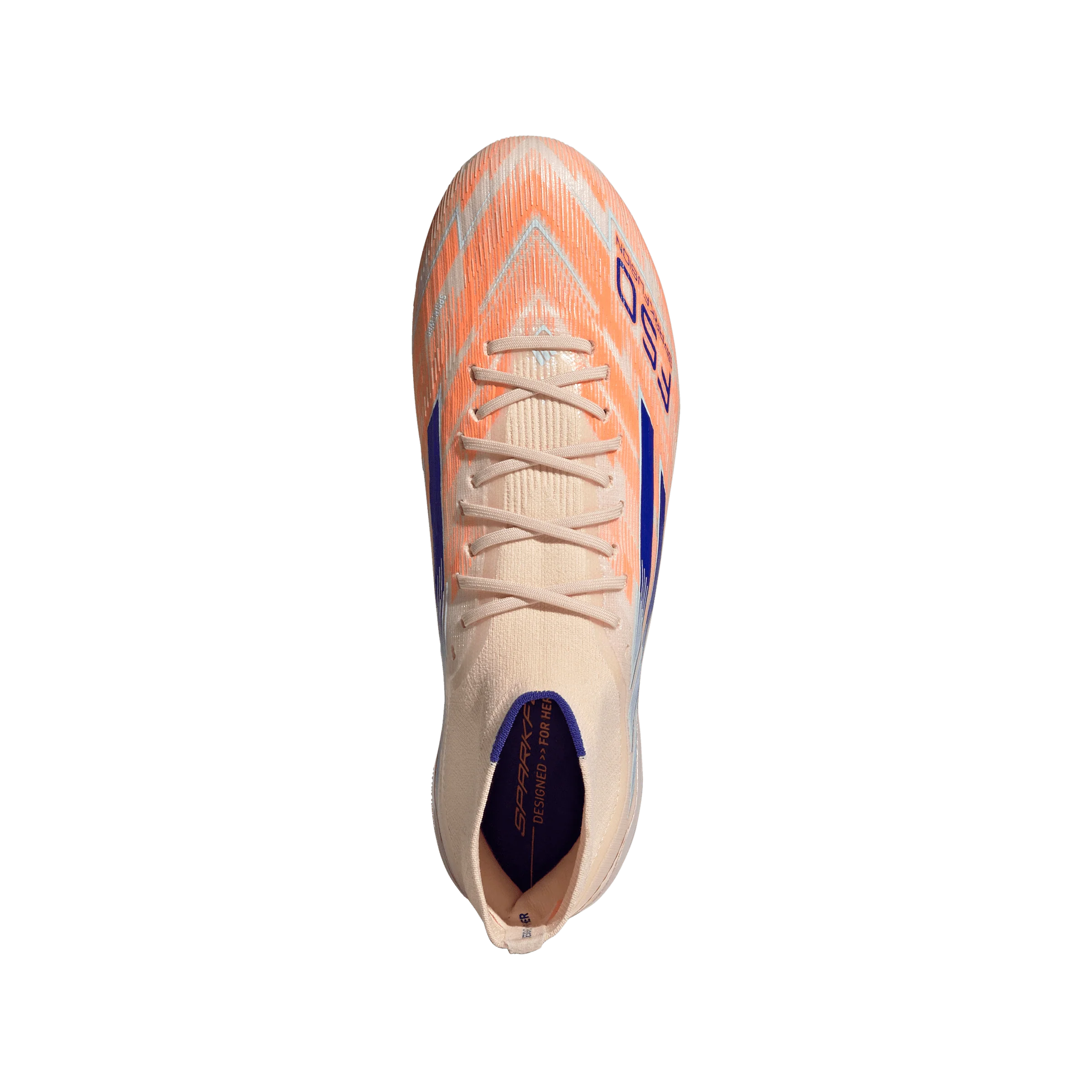 F50 Sparkfusion Elite Mid Women's FG/AG - Coral Blaze Pack (JH7647) - Image 3