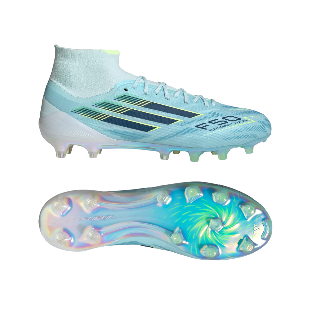 F50 Sparkfusion Elite Mid Women's FG/AG - Ice Cold Precision Pack (JR6476) - Image 9