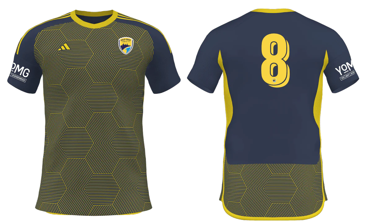GOLD COAST UNITED Pre Academy U8-15 Men's Competition 25 Home Jersey (JD7371-277-2394-GA2)