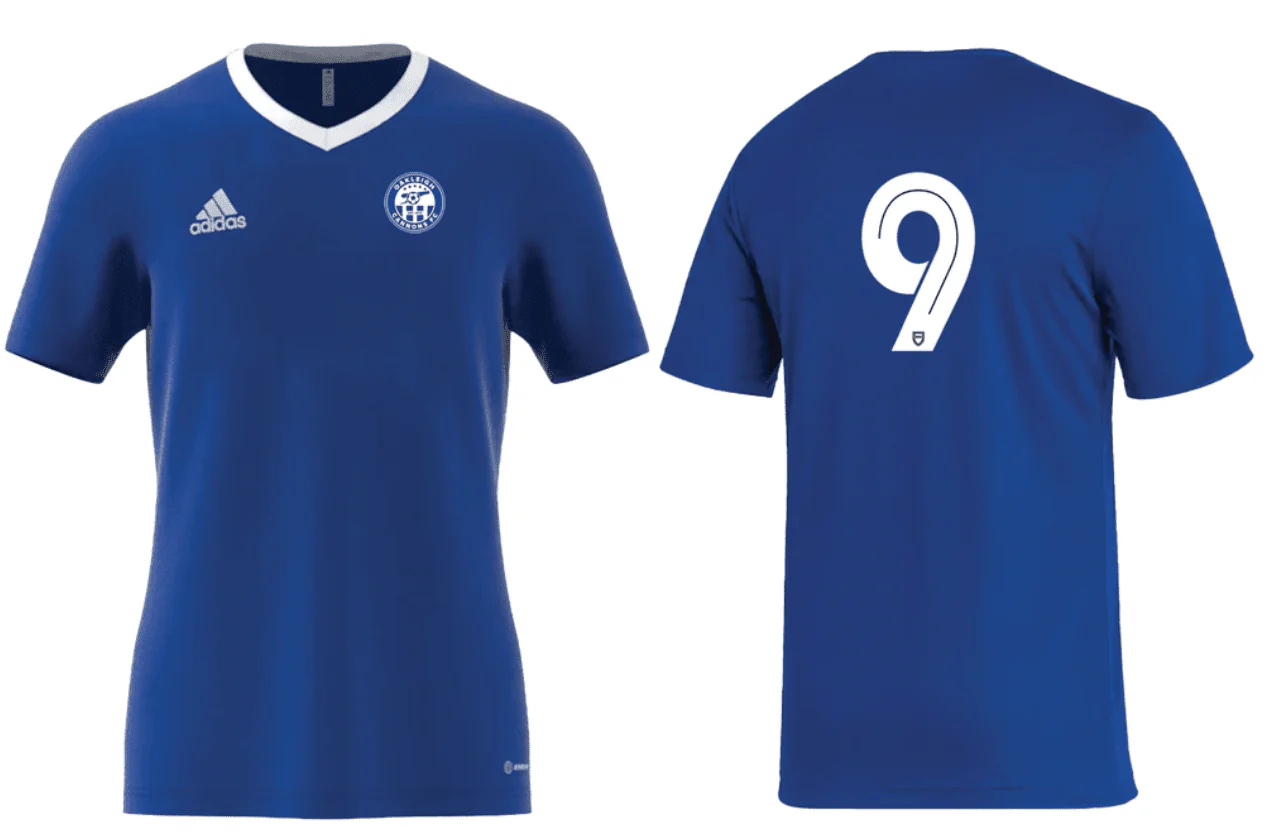 OAKLEIGH CANNONS FC Entrada 22 Jersey - Miniroos Training Kit (HG6283)