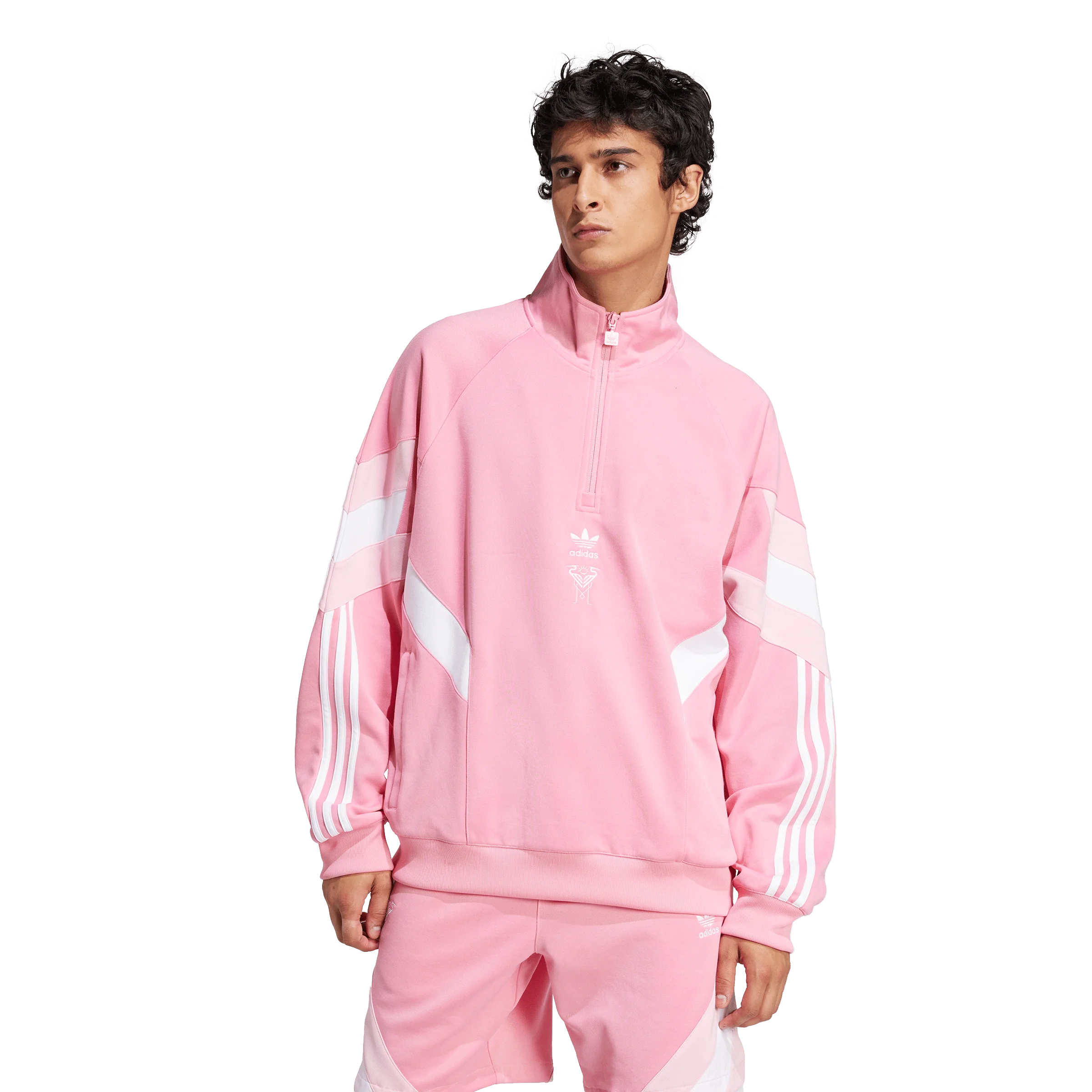 Inter Miami CF Half-Zip Crew Sweatshirt (JI6907) - Image 2