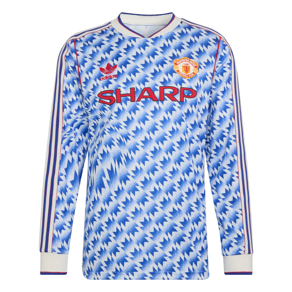 Manchester United 90/92 Long Sleeve Away Jersey (JM5498)