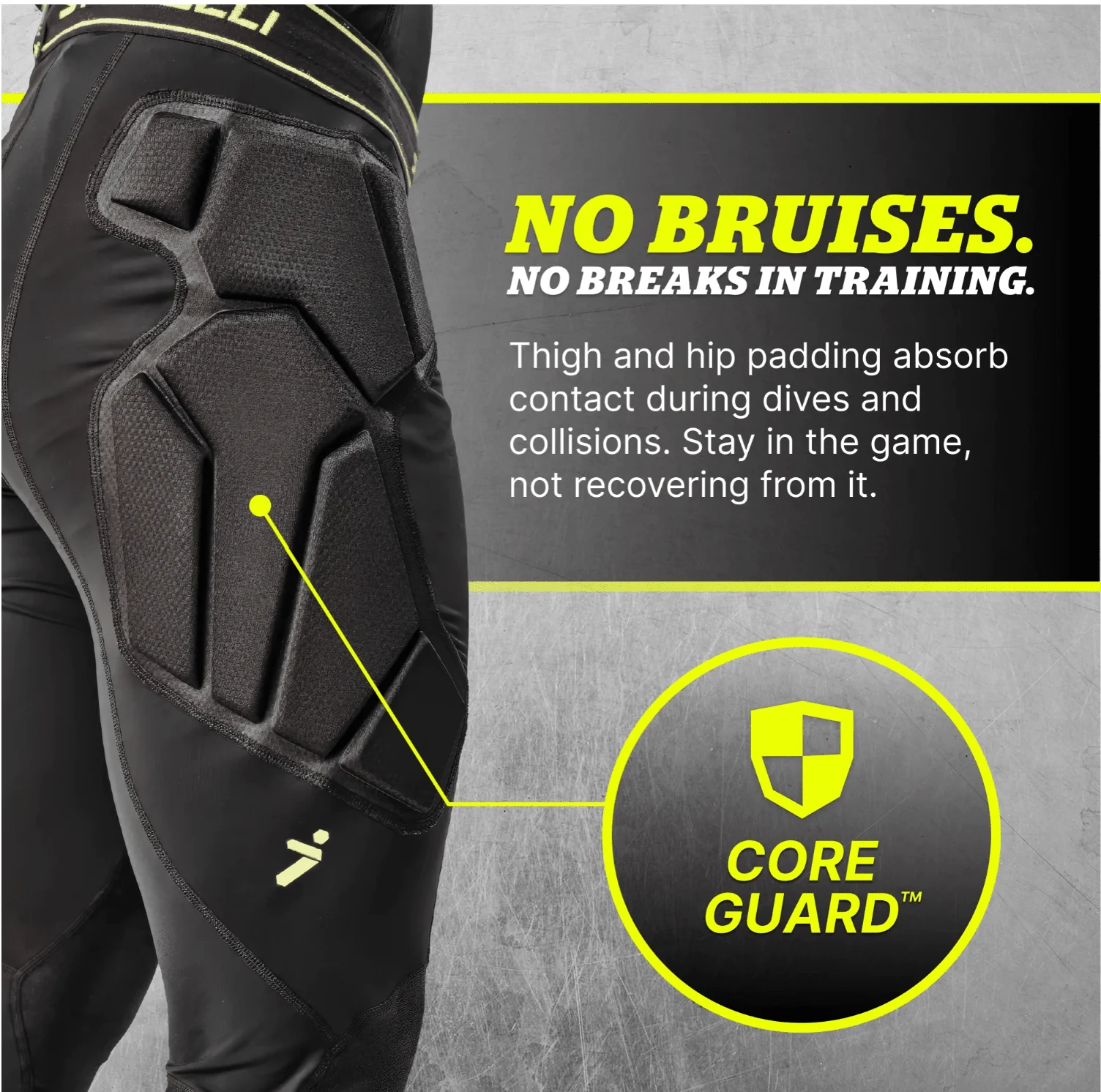 Men's Goalkeeper Leggings (BSGKLEG4BK) - Image 5
