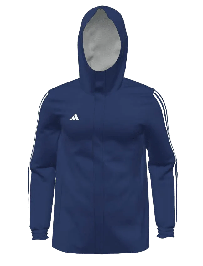 Mi Adidas 23 All Weather Jacket Youth (HR4235-NAVY) - Image 4