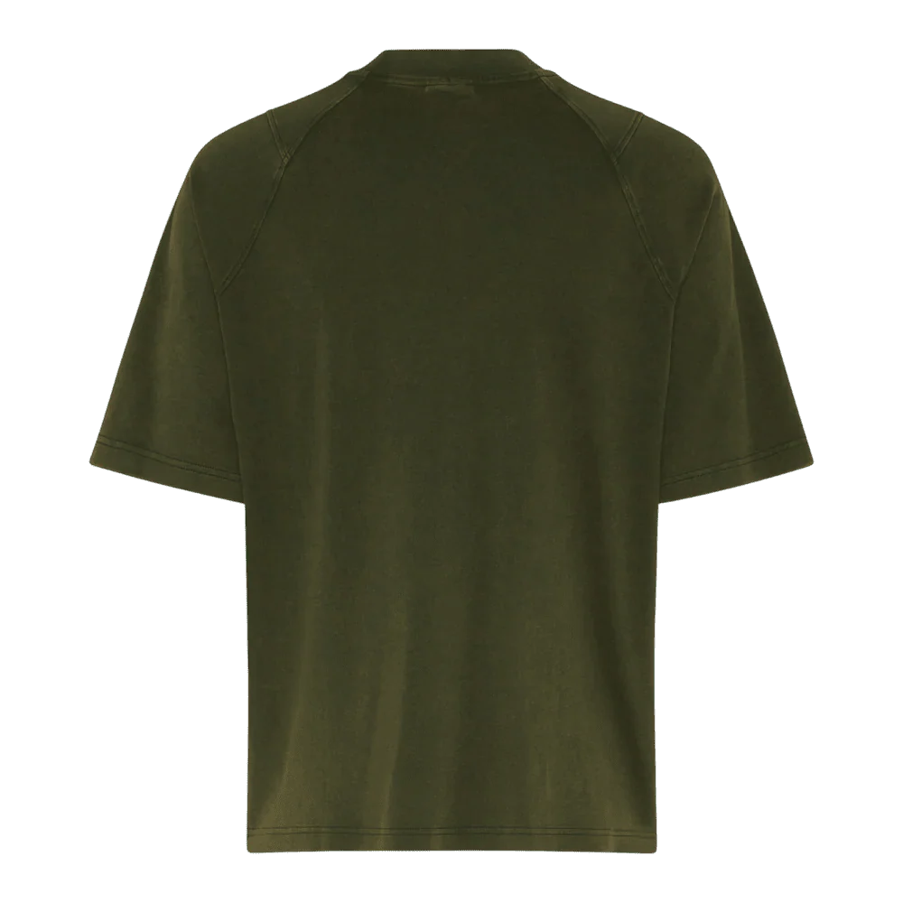 Washed High Neck Boxy Tee (66637UNC3) - Image 2
