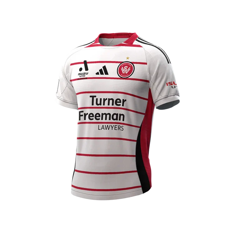 Western Sydney Wanderers 25/26 Away Jersey (IT5764-WHITERED)