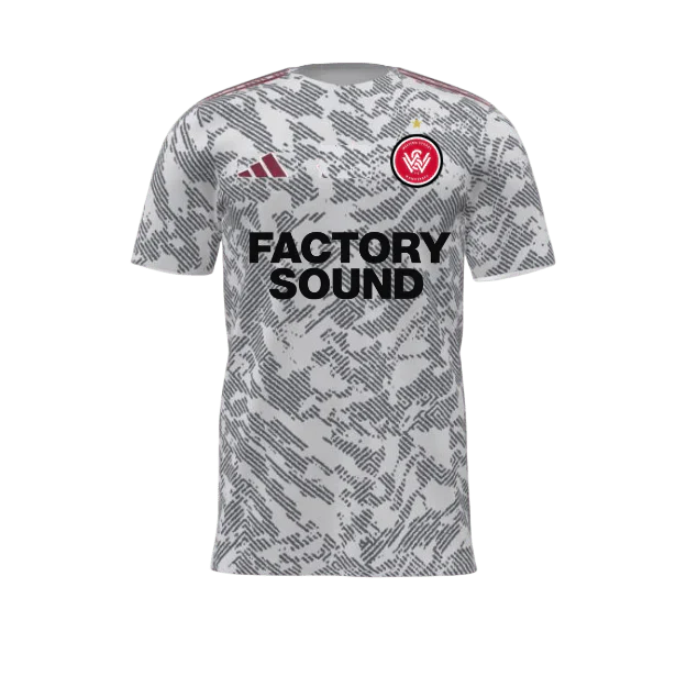 Western Sydney Wanderers 25/26 Warm Up Jersey (JD7368-WHITEGREYD)